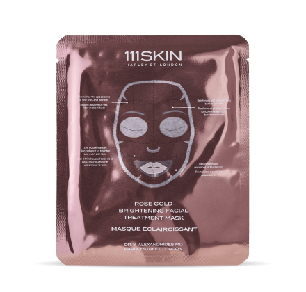 Маска для освітлення шкіри обличчя з рожевим золотом 111Skin Rose Gold Brightening Facial Treatment Mask