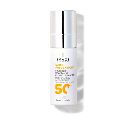 Посилений сонцезахисний крем для обличчя Image Skincare Daily Prevention Advanced Smartblend Mineral Moisturizer SPF 50+ 48g