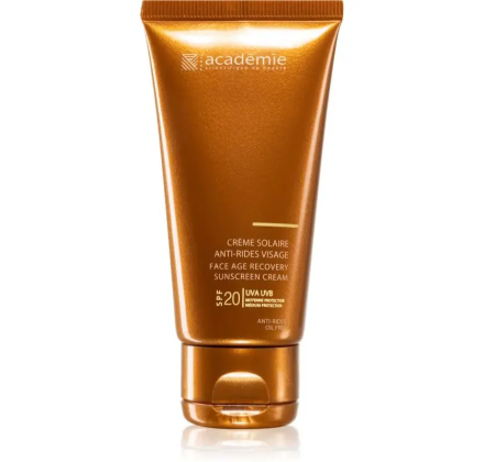 Сонцезахисний регенеруючий крем для обличчя Academie Bronzecran Face Age Recovery Screen Cream SPF 20+ SPF 20+