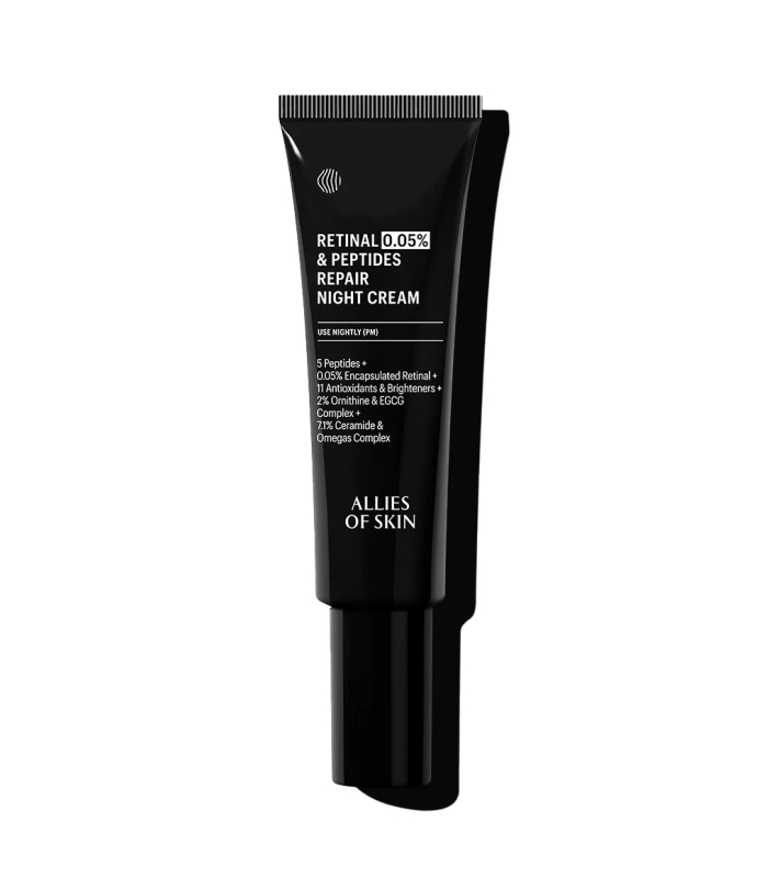 Крем нічний антивіковий з ретиналем Allies Of Skin 0.05% Retinal & Peptides Repair Night Cream 48mL