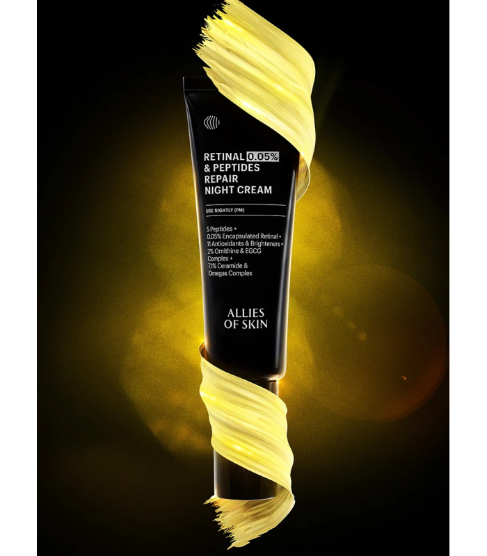 Крем нічний антивіковий з ретиналем Allies Of Skin 0.05% Retinal & Peptides Repair Night Cream 48mL