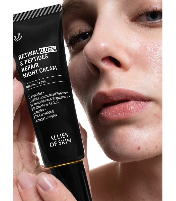 Крем нічний антивіковий з ретиналем Allies Of Skin 0.05% Retinal & Peptides Repair Night Cream 48mL