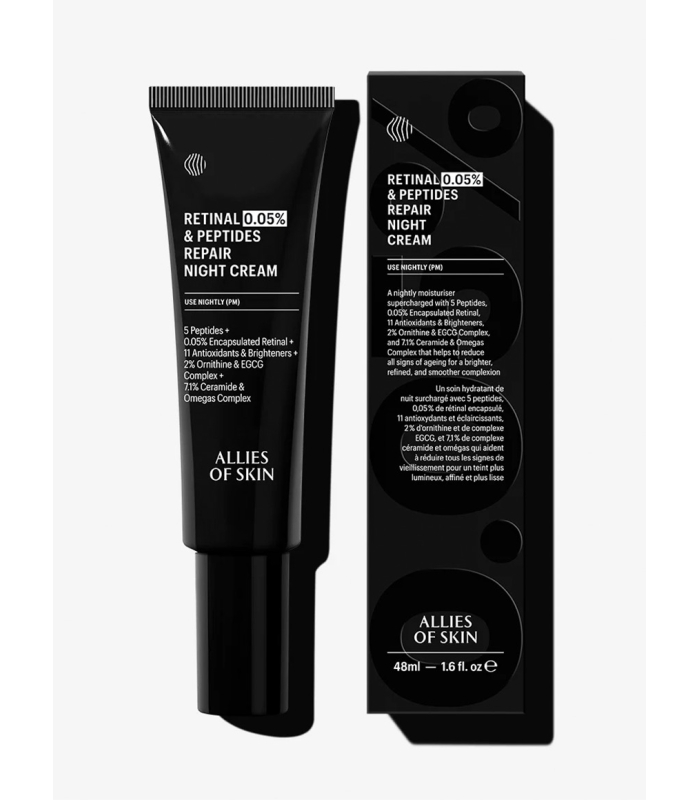 Крем нічний антивіковий з ретиналем Allies Of Skin 0.05% Retinal & Peptides Repair Night Cream 48mL