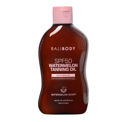 Масло для засмаги з насінням кавуна Bali Body Watermelon Tanning Oil SPF50 100mL