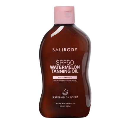 Масло для засмаги з насінням кавуна Bali Body Watermelon Tanning Oil SPF50 100mL