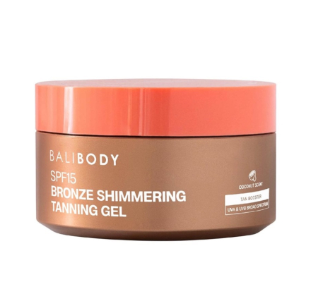 Гель для засмаги із шиммером Bali Body Shimmering Tanning Gel SPF15 150mL
