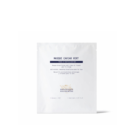 Листова маска проти зморшок на основі зеленої ікри Biologique Recherche Masque Caviar Vert