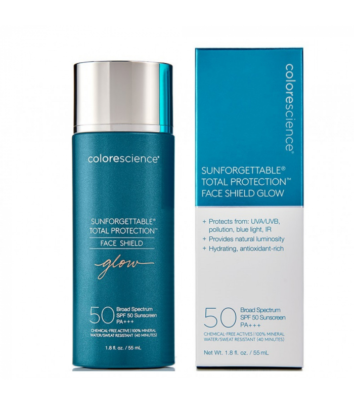 Крем для обличчя Colorescience Sunforgattable Total Protection Face Shield Glow SPF50