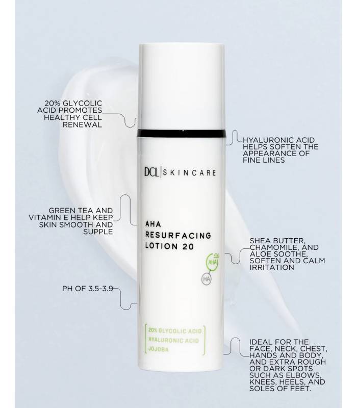 Відлущуючий крем-лосьйон з AHA-кислотами DCL AHA Resurfacing Lotion 20 50mL