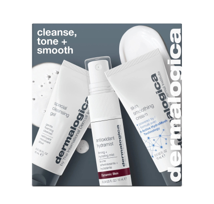 Набор ежедневный ритуал по уходу за кожей Dermalogica Cleanse, Tone + Smooth