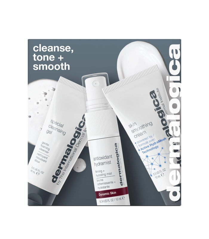 Набор ежедневный ритуал по уходу за кожей Dermalogica Cleanse, Tone + Smooth