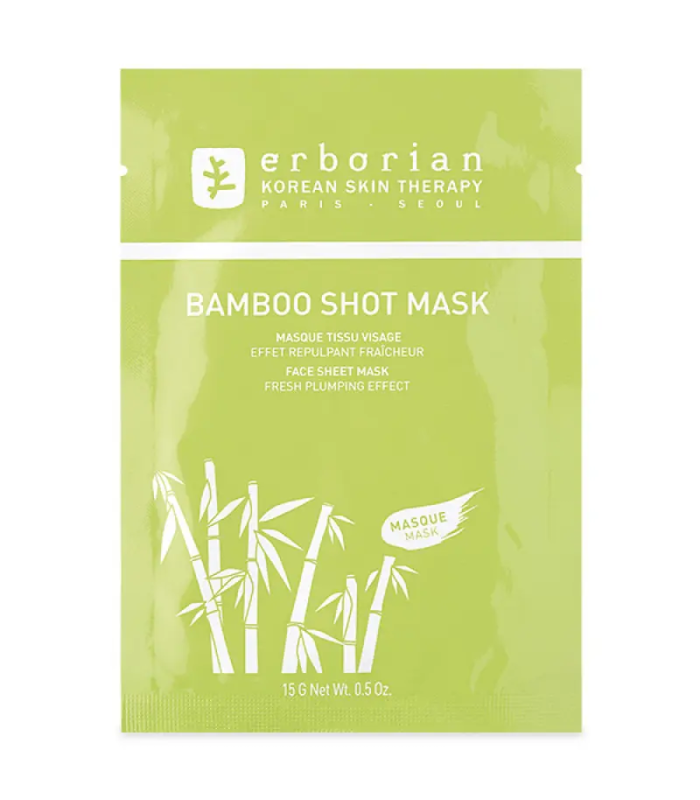 Бамбук зволожуюча тканинна маска для обличчя Erborian Bamboo Shot Mask