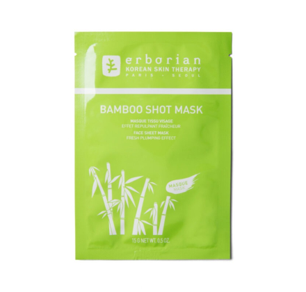 Бамбук зволожуюча тканинна маска для обличчя Erborian Bamboo Shot Mask