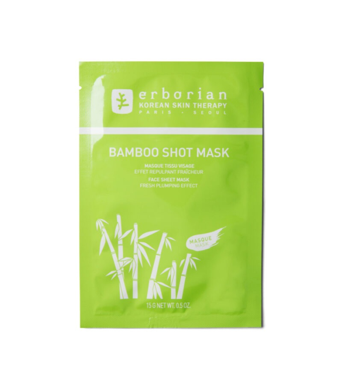 Бамбук зволожуюча тканинна маска для обличчя Erborian Bamboo Shot Mask