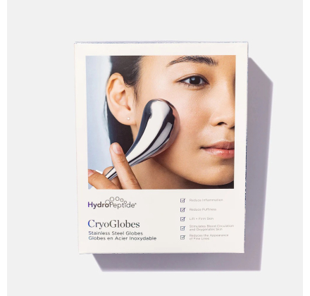 Кріосфери для обличчя з нержавіючої сталі HydroPeptide Cryoglobes