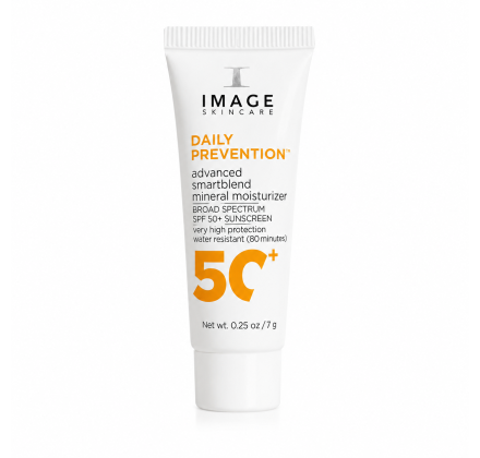 Усиленный солнцезащитный крем для лица Image Skincare Daily Prevention Advanced Smartblend Mineral Moisturizer SPF 50+ 7g