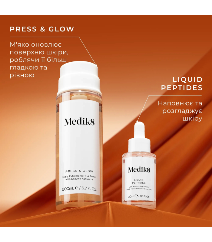 Набір для миттєвого сяйва та розгладження шкіри Medik8 LUMINOUS LIFT