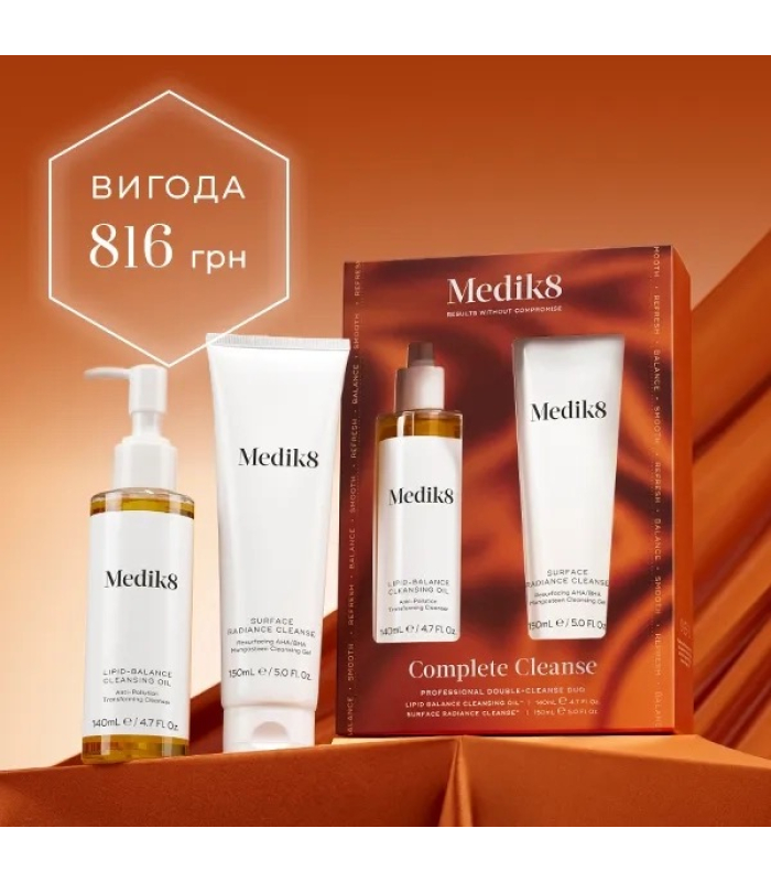 Набір для двоетапного очищення шкіри Medik8 COMPLETE CLEANSE KIT