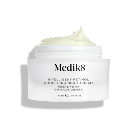 Відновлюючий та живильний нічний крем з 0,2% вітаміну А Medik8 Intelligent Retinol Smoothing Night Cream 50mL