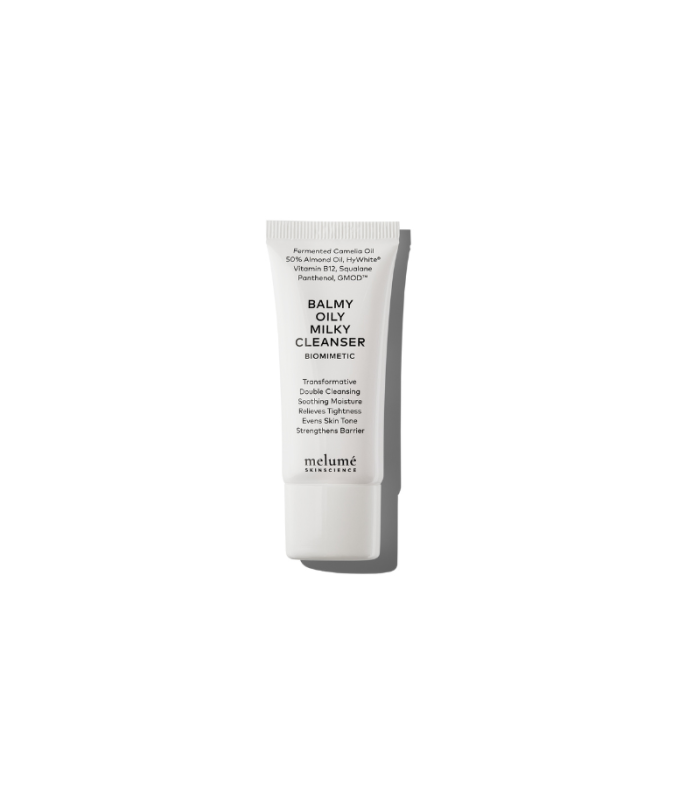 Освітлювальний зволожувальний бальзам для очищення шкіри Melumé Skinscience Balmy Oily Milky Cleanser 20mL
