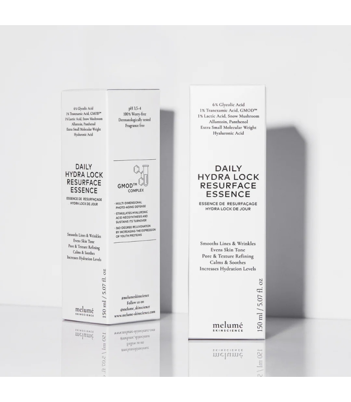 Зволожувальна тонер-есенція з кислотами Melumé Skinscience Daily Hydra Lock Resurfacing Essence 150 mL