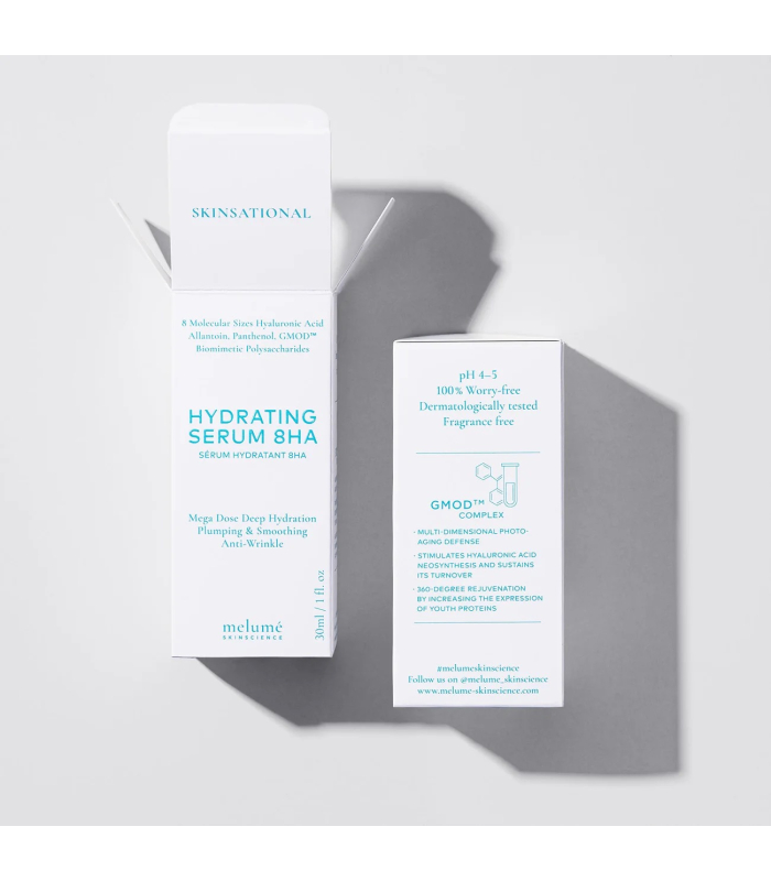 Зволожувальна сироватка з 8-ма видами гіалуронової кислоти Melumé Skinscience Hydrating Serum 8HA 30mL