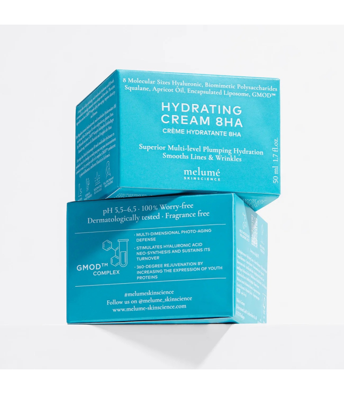 Зволожувальний крем з 8-ма видами гіалуронової кислоти Melumé Skinscience Hydrating Cream 8HA 50mL