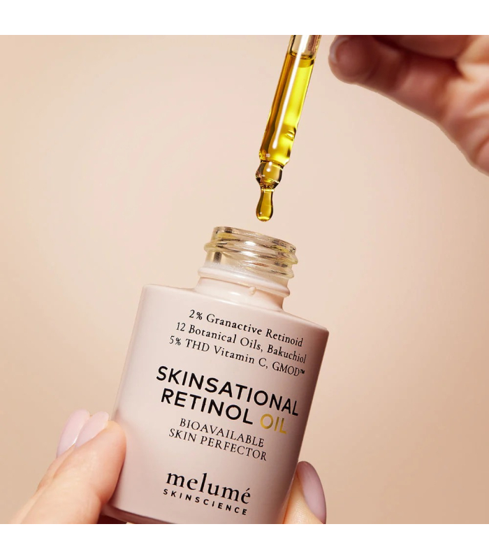 Олія для обличчя з 2% ретиноїду і 5% вітаміну С THD Melumé Skinscience Skinsational Retinol Oil 30mL