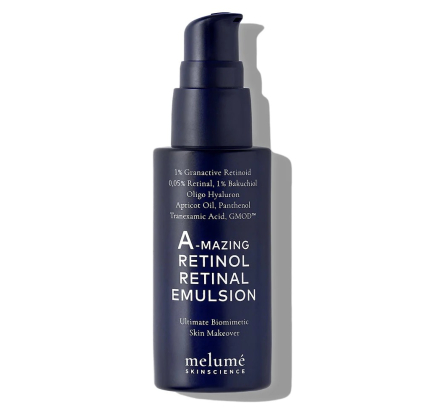 Нічна мікроемульсія з ретиноїдом і ретиналем Melumé Skinscience A-mazing Retinol Retinal Emulsion 30mL