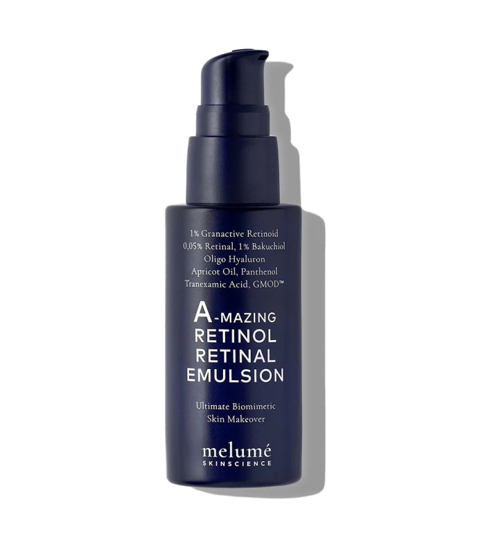 Нічна мікроемульсія з ретиноїдом і ретиналем Melumé Skinscience A-mazing Retinol Retinal Emulsion 30mL