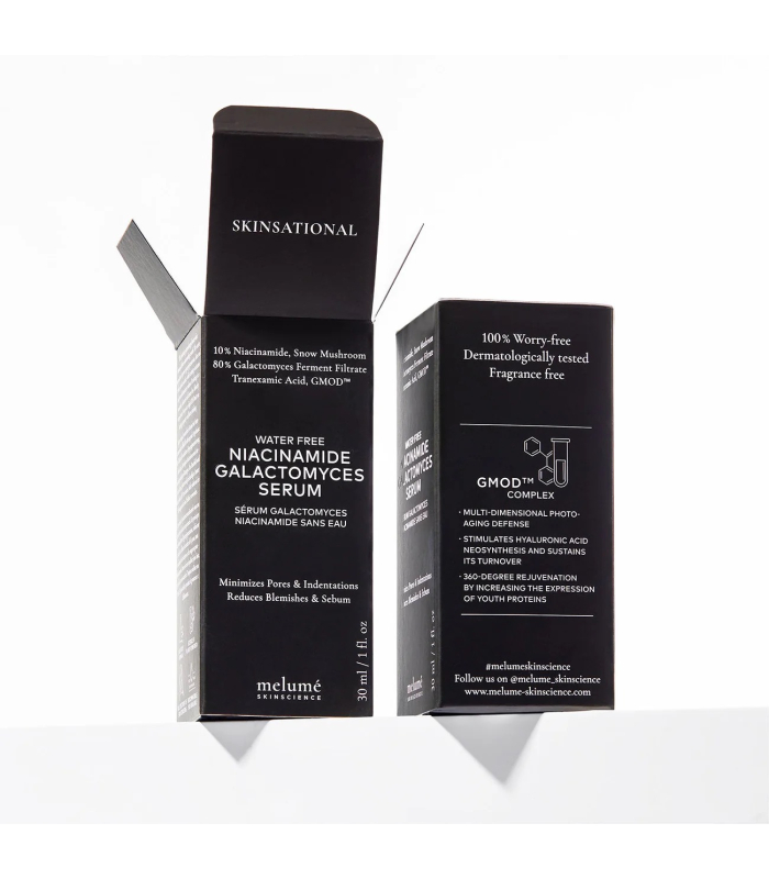 Сироватка з галактоміцетами і ніацинамідом на безводній основі Melumé Skinscience Water-free Niacinamide Galactomyces Serum 30mL