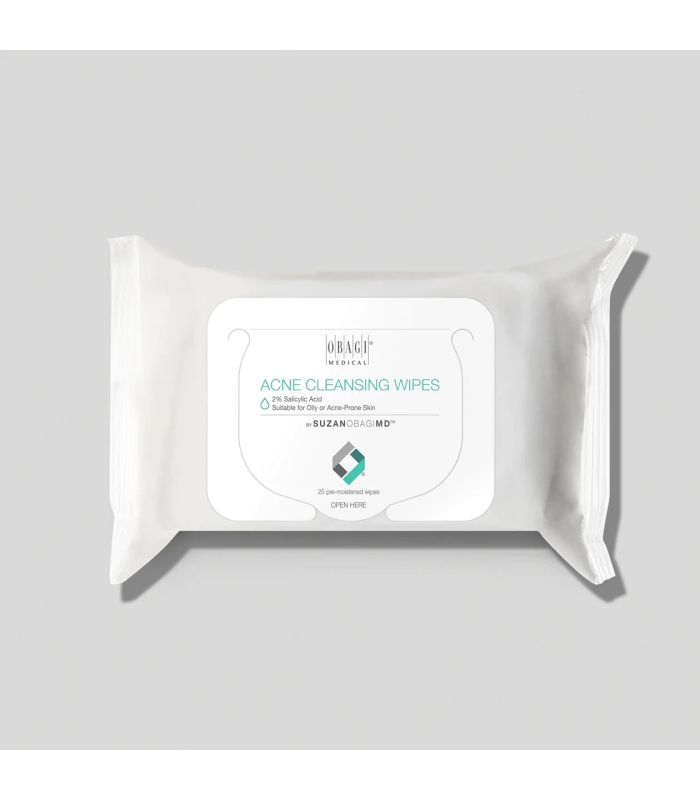Очищуючі серветки Obagi SUZANOBAGIMD Acne Cleansing Wipes (25 шт)