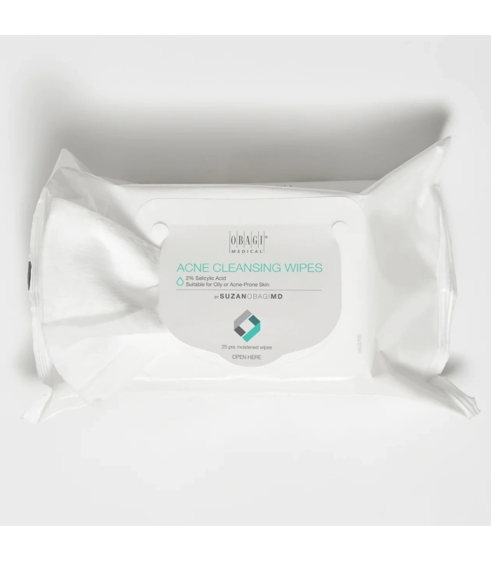 Очищуючі серветки Obagi SUZANOBAGIMD Acne Cleansing Wipes (25 шт)