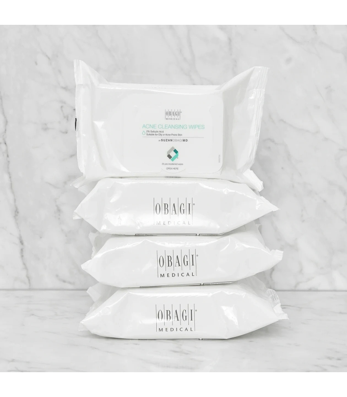 Очищуючі серветки Obagi SUZANOBAGIMD Acne Cleansing Wipes (25 шт)