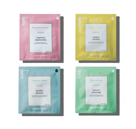 Набір з чотирьох масок для обличчя RARE Paris Box of 4 Face Mask