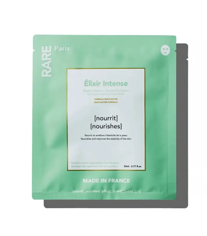 Поживна маска для обличчя з гіалуроновою кислотою та скваланом RARE Paris Élixir Intense Nourishing Face Mask