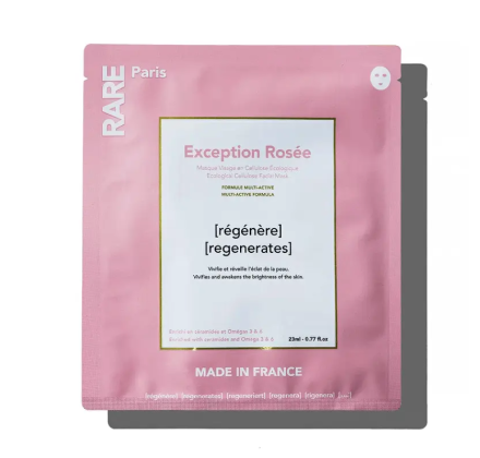 Відновлююча маска для обличчя з церамідами, Омега та RARE Paris Exception Rosée Regenerating Face Mask 3 6
