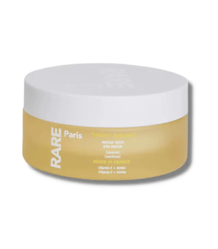 Заспокійливі патчі для контуру очей з вітаміном Е та екстрактом арніки RARE Paris Trésor Solaire Soothing Eye Patch