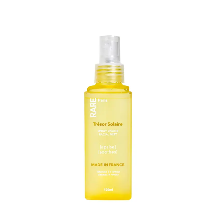 Заспокійливий міст для обличчя з вітаміном Е та екстрактом арніки RARE Paris Trésor Solaire Soothing Facial Mist