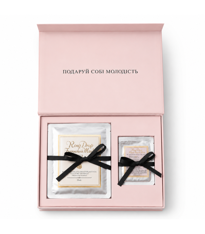 Подарунковий набір з двох бестселерів в прямокутній коробці Rosy Drop Duo Gift Set