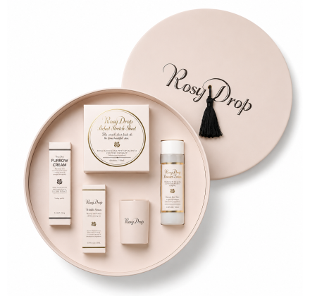 Подарунковий набір в круглій коробці Rosy Drop Gift Set New