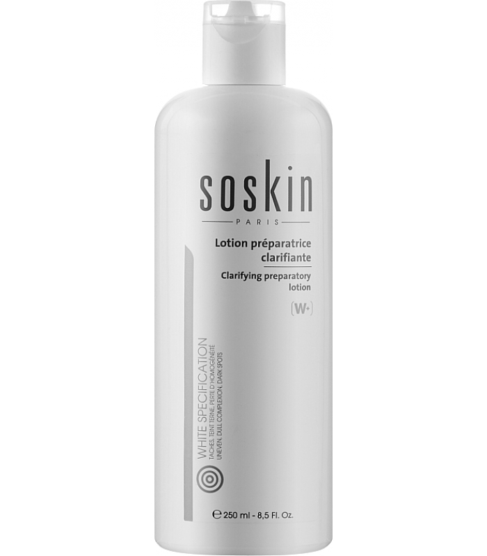 Осветляющий подготавливающий тоник-эксфолиант Soskin Clarifying preparatory lotion 250mL