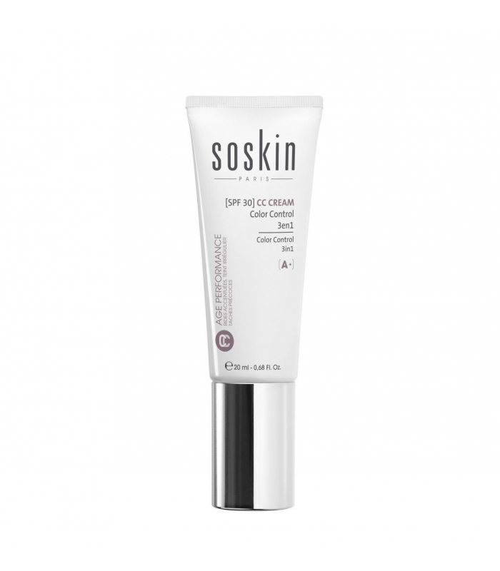 CC Крем 3 в 1 Бежевый Soskin CC CREAM Color Control 3 in 1 20mL