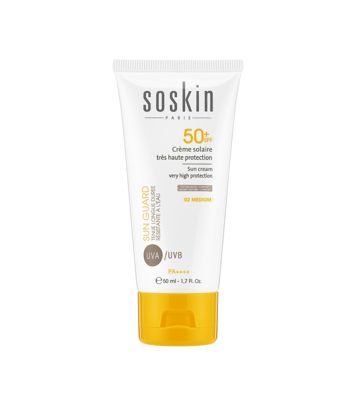Солнцезащитный крем SPF50+ Тон 2 Soskin Sun cream very high protection - tinted 02 50mL