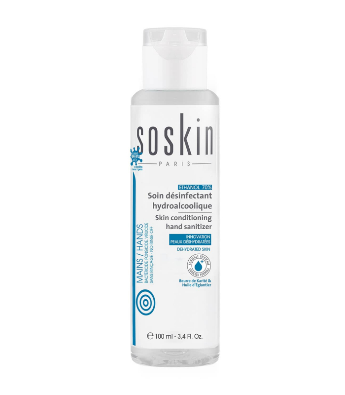 Санитайзер для рук 2в1 Soskin 2 In 1 Skin Conditioning Hand Sanitizer 100mL