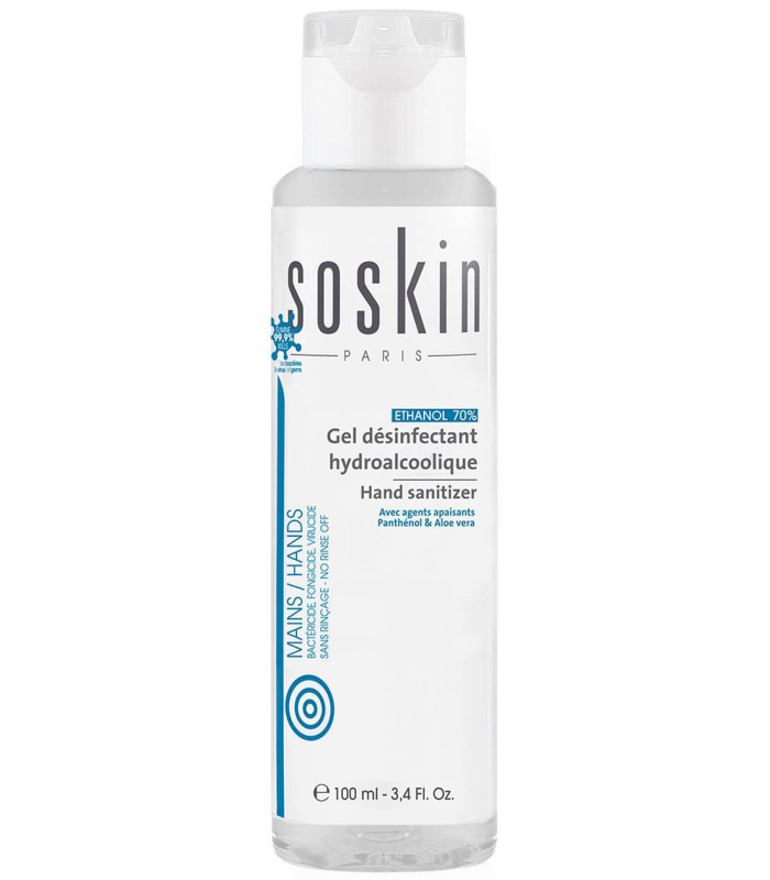 Санитайзер для рук с алое Soskin Hand Sanitizer 100mL