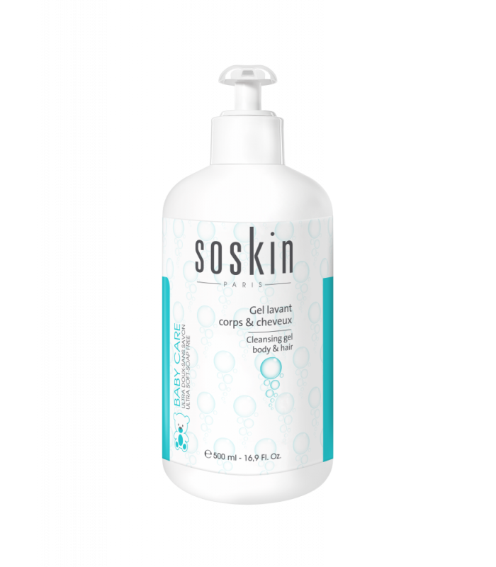 Очищающий гель для тела и волос Soskin Cleansing gel body & hair 500mL