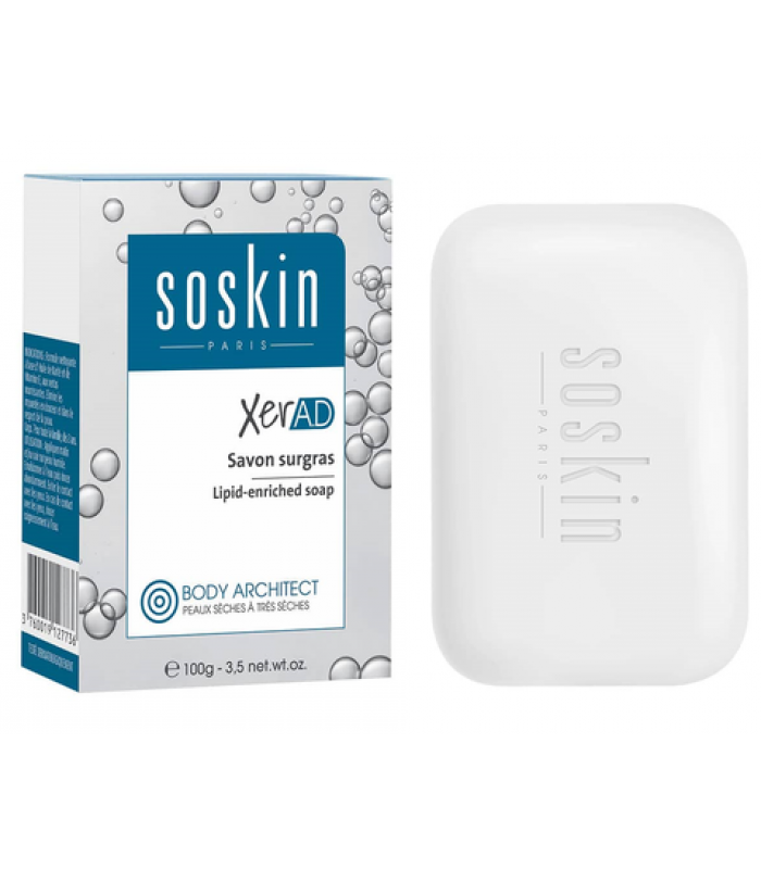 Дерматологическое мыло с липидами Soskin Xer.A.D savon