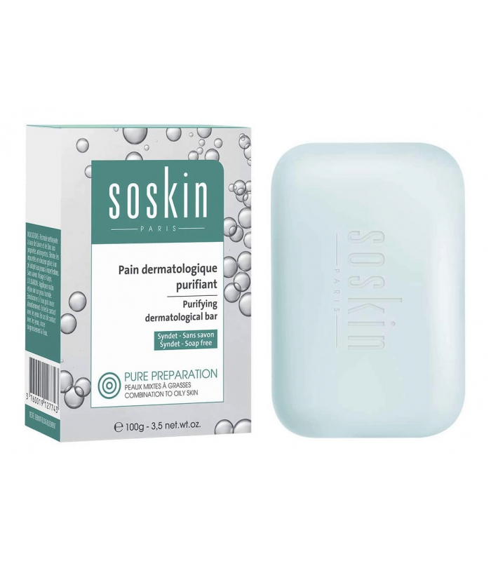 Очищающее дерматологическое средство Soskin Purifying bar