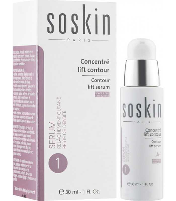 Сыворотка для лица, шеи и декольте Soskin Contour lift serum Face and neck 30mL